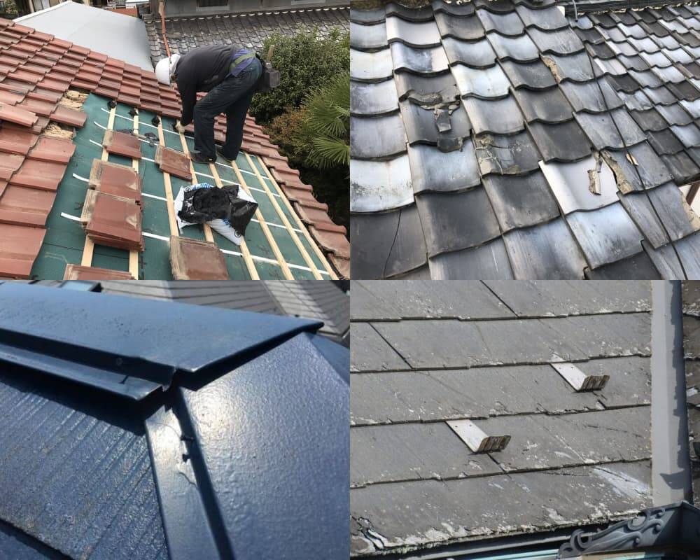 屋根葺き替え、葺き直し(板金、瓦)イメージ